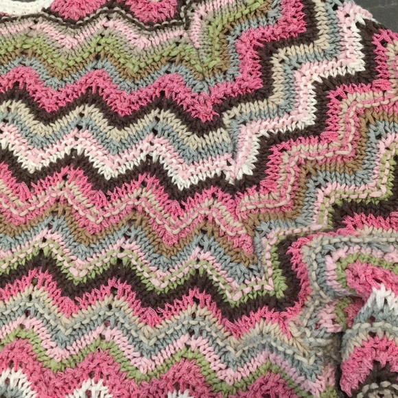 Sigrid Olsen Flame Stitch Crochet Sweater - Picture 7 of 8